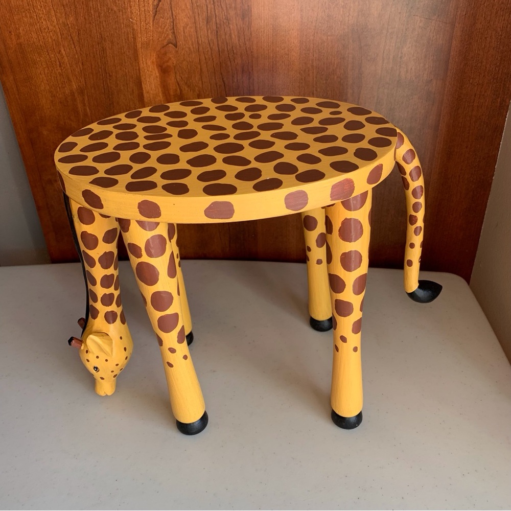 Whimsical Giraffe Table Decorative Display Riser Plant Stand NOT A STOOL - Picture 4 of 12